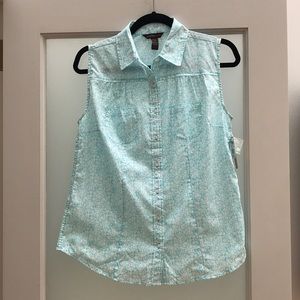NWT Button Down Tank Top